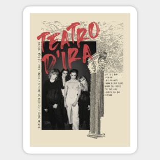 Måneskin - teatro d'ira - grunge vintage inspired (Only front design) Sticker